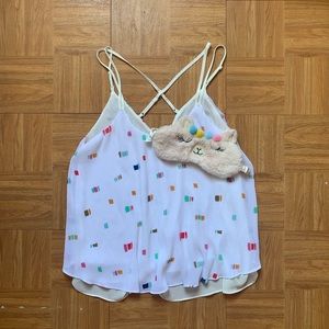 Color block blouse! (Comes with sleepmask!)